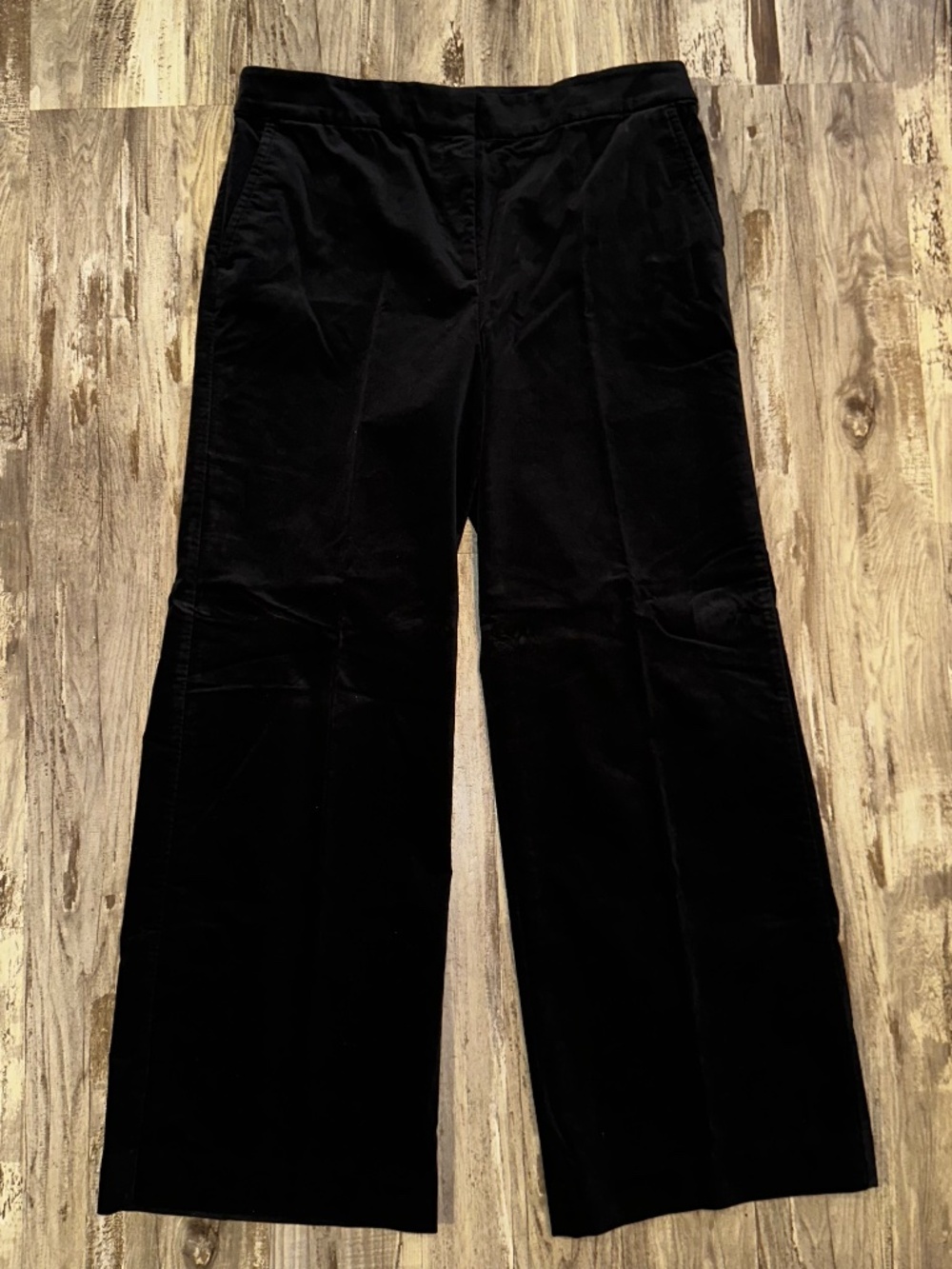 Talbots Black 'Velveteen Wide Leg' Pants-14